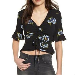 ASTR cinched crop top